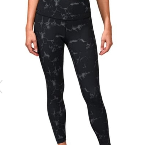 90 Degree By Reflex Pants - 90 Degree By Reflex Printed Hi- Rise Ankle Length
